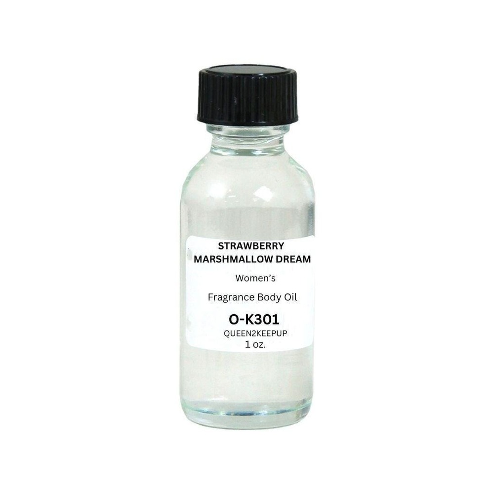 Strawberry Marshmallow Dream (Women) Body Oil 1 oz Fragrance All Natural Scent